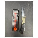 FROST CUTLERY RESIN AND BRASS POCKET KNIFE
