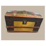 BRASS AND ASH DOME TOP TRUNK