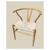 MODERN DESIGN OAK BARREL BACK CHAIR