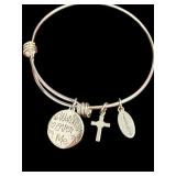 DESIGNER ANGEL STERLING WATCH OVER ME BRACELET;
