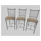 3 METAL BARSTOOLS