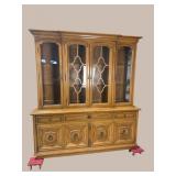 THOMASVILLE OAK 2 PC LARGE CHINA CLOSET