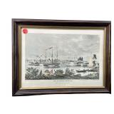CITY OF DETROIT MICHIGAN ENGRAVING PRINT