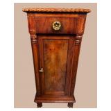 19TH CENT. MAHOGANY CLAW FOOT TALL COMMODE