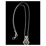 STERLING SILVER MOISSANITE NECKLACE