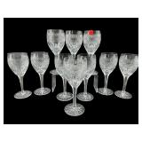 10 ARISTOCRAT BY AMERICAN CUT WATER GOBLETS