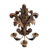 LARGE 3 LIGHT DECORATIVE WALL SCONCE