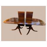 HIGH QUALITY MAHOGANY BANDED BANQUET TABLE