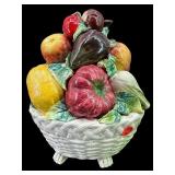 LARGE MADE IN ITALY PORCELAIN FRUIT BASKET