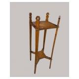 WALNUT 2 TIER PLANT STAND