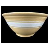 ANTIQUE YELLOW WARE BANDED MIXING BOWL