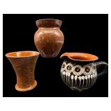 3 PC LOT JUGTOWN & SEAGROVE NC STUDIO ART POTTERY
