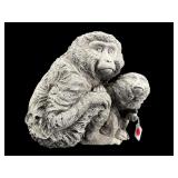 RESIN CARVED OUTDOOR 2 MONKEYS SCULPTURE