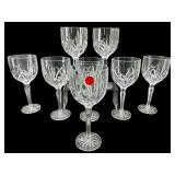 SET OF 8 MARQUIS BY WATERFORD CRYSTAL GOBLETS