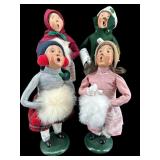 4 PC LOT OF BYERS CHOICE CAROLERS CHILDREN