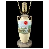 SMALL PORCELAIN URN STYLE BEDSIDE TABLE LAMP