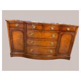 DREXEL MAHOGANY SERPENTINE FRONT BUFFET