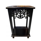 EBONIZED CARVED STAND