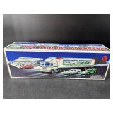 HESS TRACTOR TRAILER TRUCK AND 2 RACERS