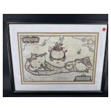 MEDIEVAL TIMES FRAMED MAP PRINT