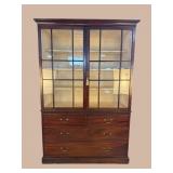 19TH CENT. MONUMENTAL MAHOGANY CHINA PRESS