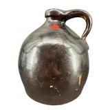 ANTIQUE BROWN GLAZE STONEWARE JIMMY JUG
