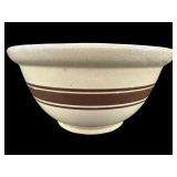 ANTIQUE ROBINSON RANSBOTTOM YELLOW WARE BANDED