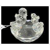 SWAROVSKI CRYSTAL BIRDS NEST FIGURINE