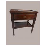 CHERRY FINISH 1 DRAWER TABLE BY LANE