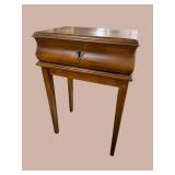 WALNUT SHAREED BOX ON STAND