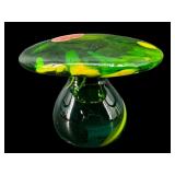 BLENKO? ART GLASS MUSHROOM PAPERWEIGHT