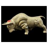SOLID BRASS BULL FIGURE