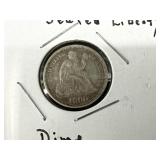 1890 SEATED LIBERTY SILVER DIME