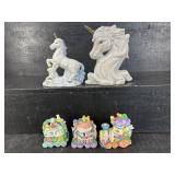 5 PC LOT PORCELAIN & CERAMIC CHILDS FIGURINES