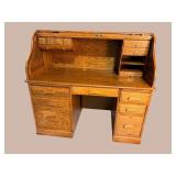 OAK QUALITY ROLL TOP DESK