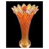 NORTHWOOD MARIGOLD CARNIVAL SWUNG VASE