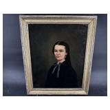 EARLY OIL ON CANVAS PORTRAIT A.DIRE