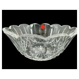 WATERFORD CRYSTAL LISMORE SCALLOPED BOWL