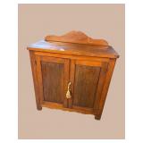 19TH CENT. 2 DOOR WASHSTAND