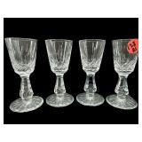 SET OF 4 WATERFORD CRYSTAL KENMARE WINE CORDIAL