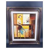 MALVAN TEXTURED ABSTRACT OIL ON CANVAS