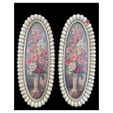 PR OF SYROCO DECORATIVE FLORAL WALL HANGERS