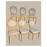 6 COUNTRY FRENCH DINING CHAIRS