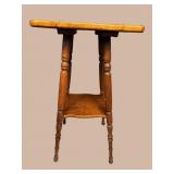 OAK 2 TIER CENTER TABLE