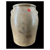 ANTIQUE SALT GLAZE 3 GALLON BLUE MARK CROCK