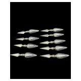 LOT OF 9 STERLING SILVER CORN COB HOLDERS