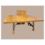 THOMASVILLE EXTRA CLEAN OAK DINING ROOM TABLE