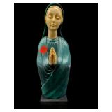 G. RUGGERI CARVED STONE/PLASTIC MADONNA FIGURINE