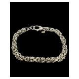 ITALY STERLING SILVER CHARM BRACELET
