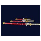 3 PIECE SAMURAI KATANA SET